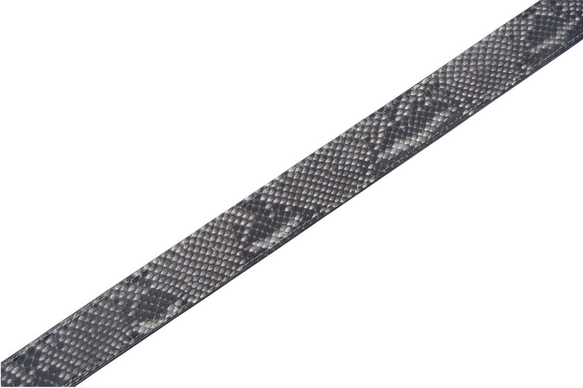 Genuine Reticulated Python Snake Skin Leather Auto Locking Men's Belt