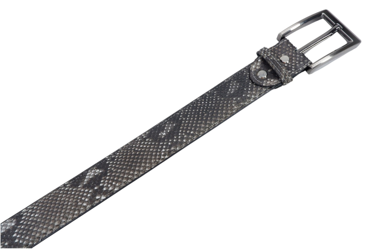 Genuine Reticulated Python Snake Skin Leather Casual Men's Belt
