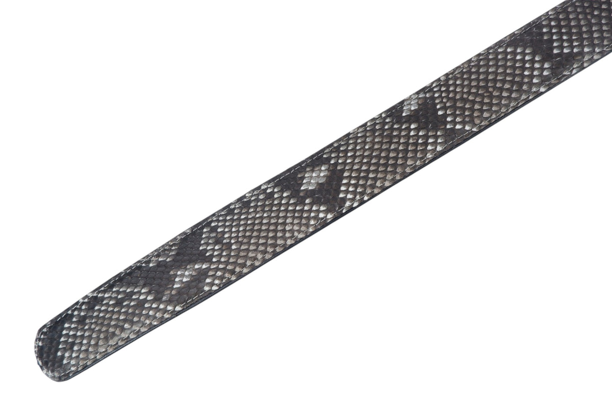 Genuine Reticulated Python Snake Skin Leather Casual Men's Belt