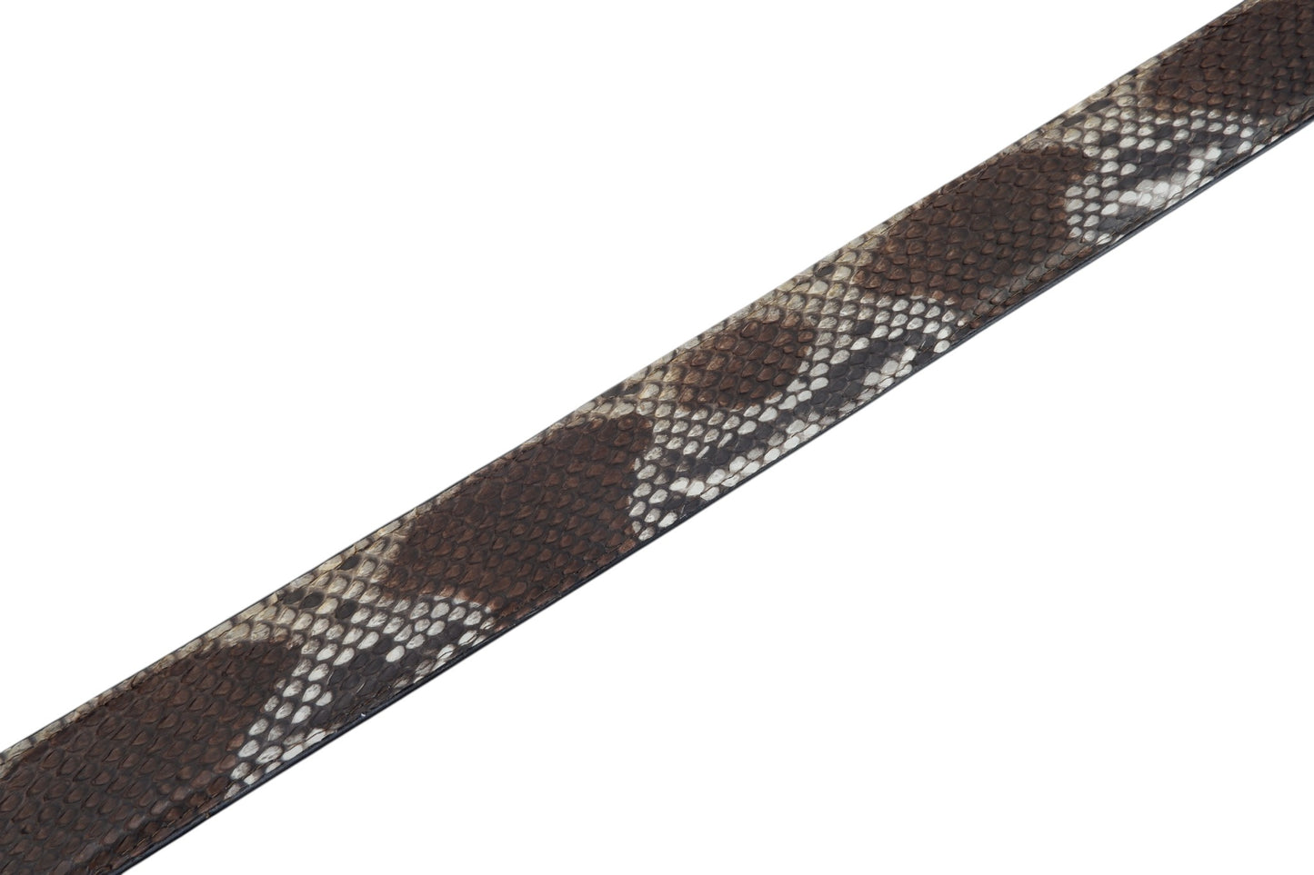 Genuine Reticulated Python Snake Skin Leather Auto Locking Men's Belt