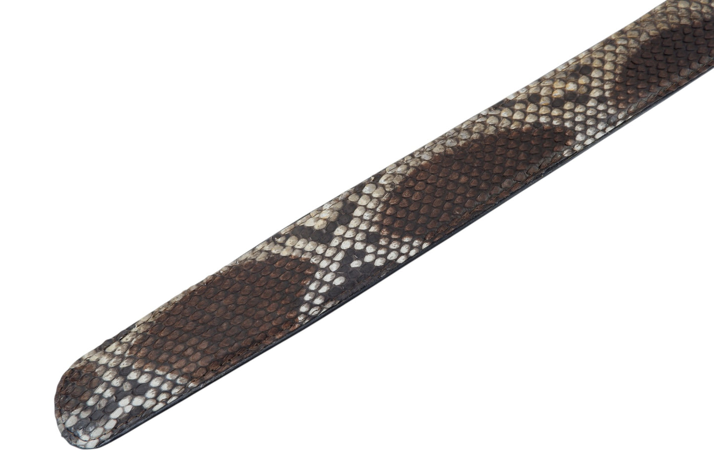 Genuine Reticulated Python Snake Skin Leather Auto Locking Men's Belt