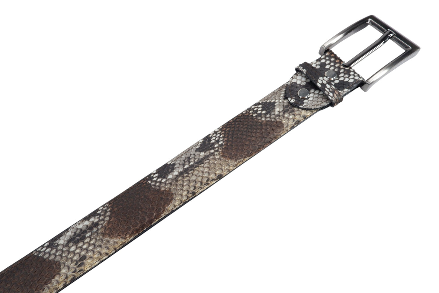 Genuine Reticulated Python Snake Skin Leather Casual Men's Belt