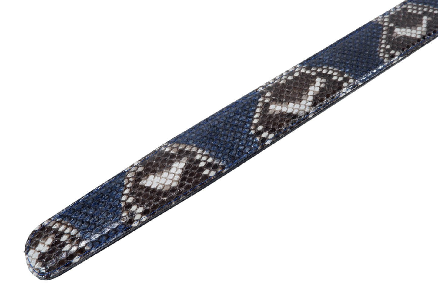 Genuine Reticulated Python Snake Skin Leather Auto Locking Men's Belt