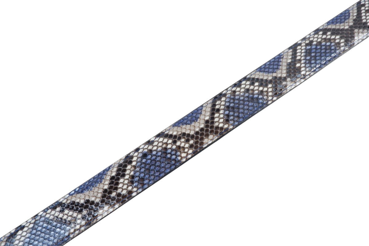 Genuine Reticulated Python Snake Skin Leather Casual Men's Belt