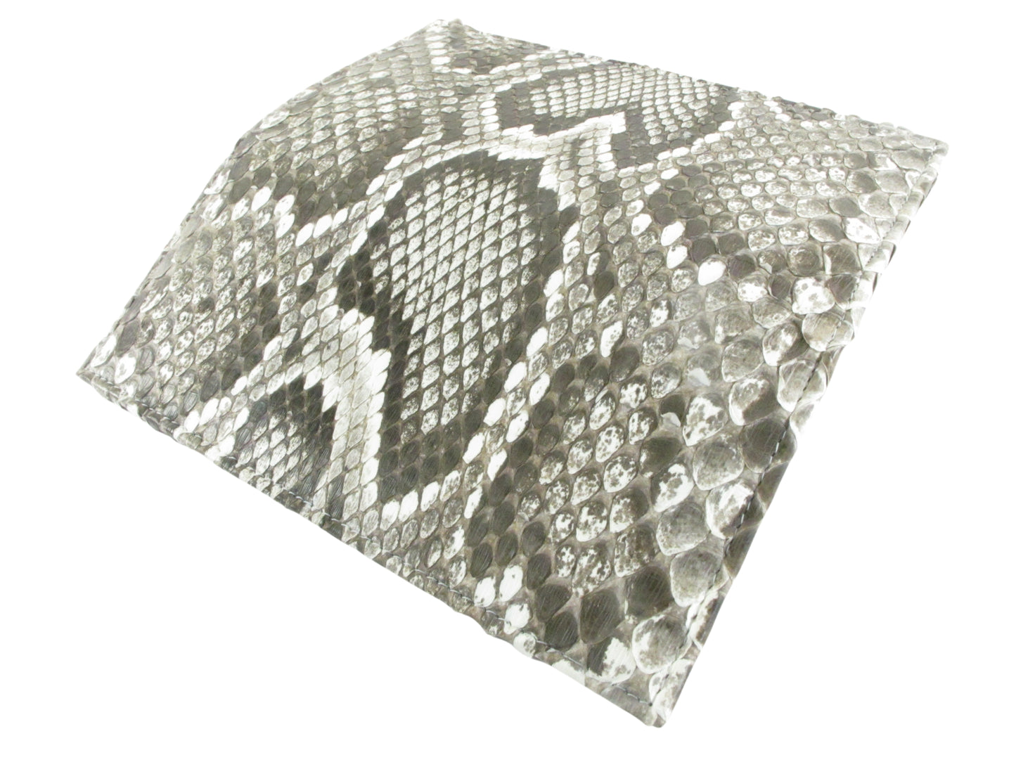 Genuine Burmese Python Snake Skin Leather Long Checkbook Wallet
