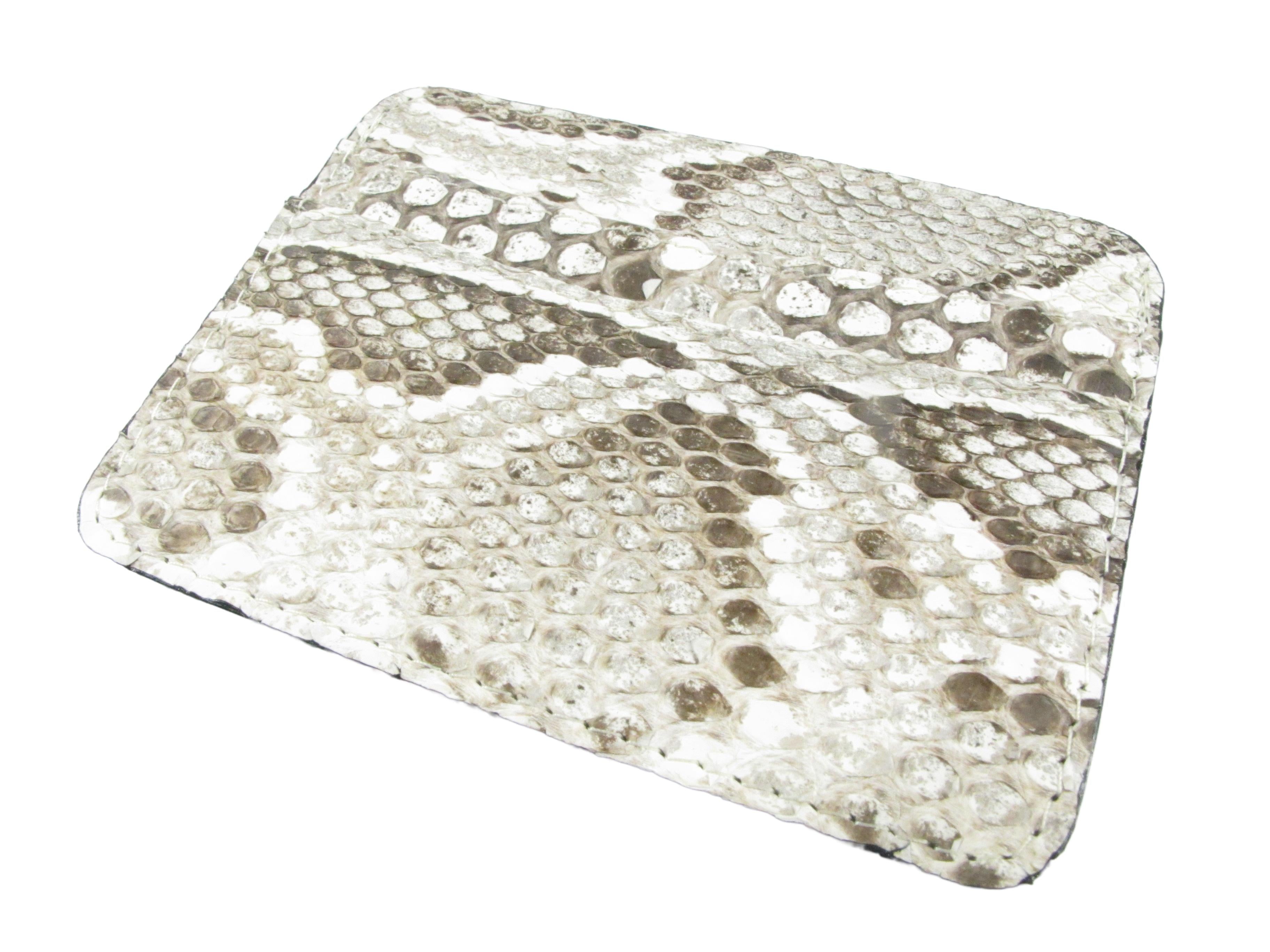 Burmese Python Leather Genuine Burmese Python Skin Leather Slim Business & Credit Card Holder ...