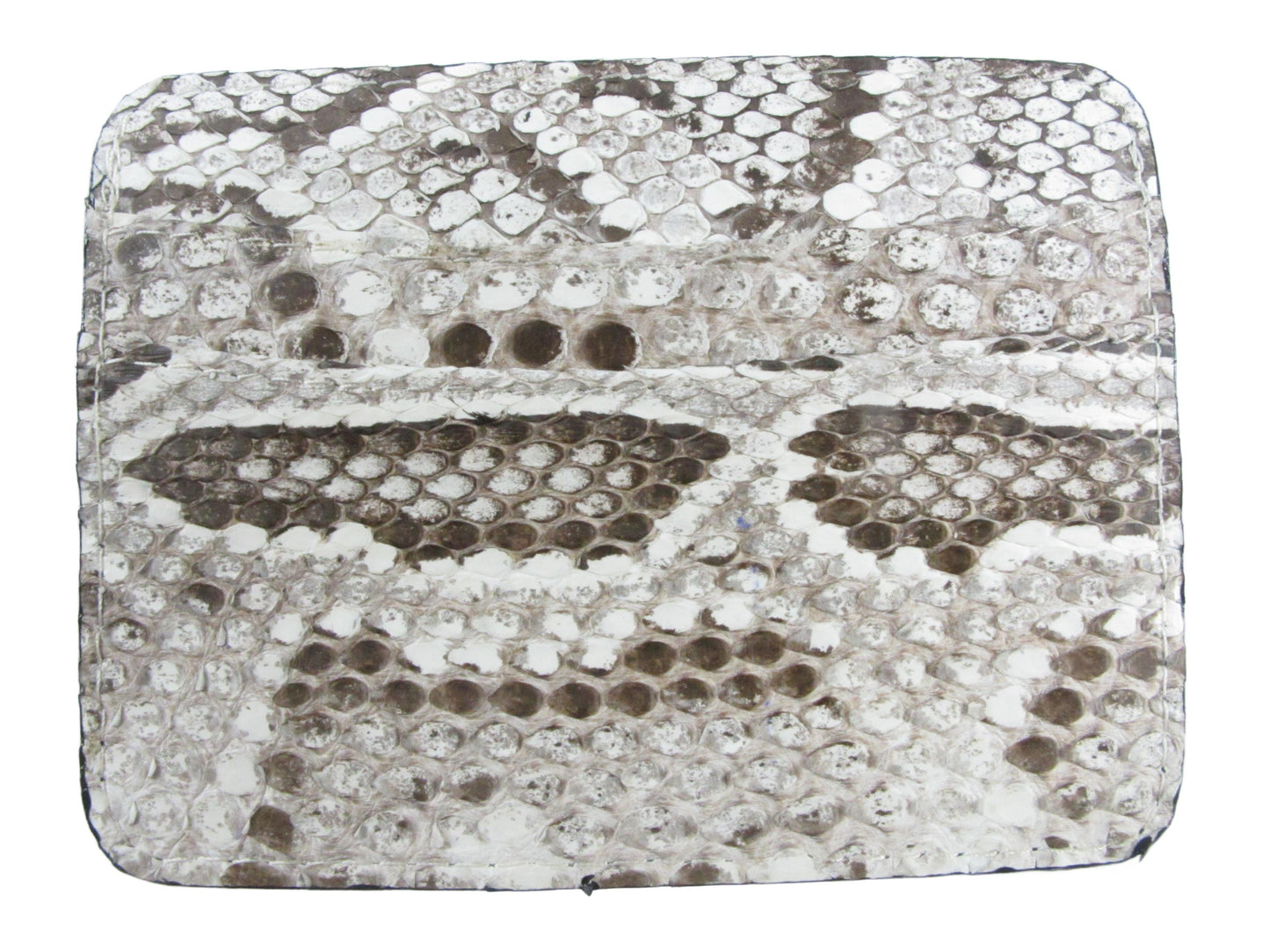 Genuine Burmese Python Skin Leather Slim Business & Credit Card Holder Wallet