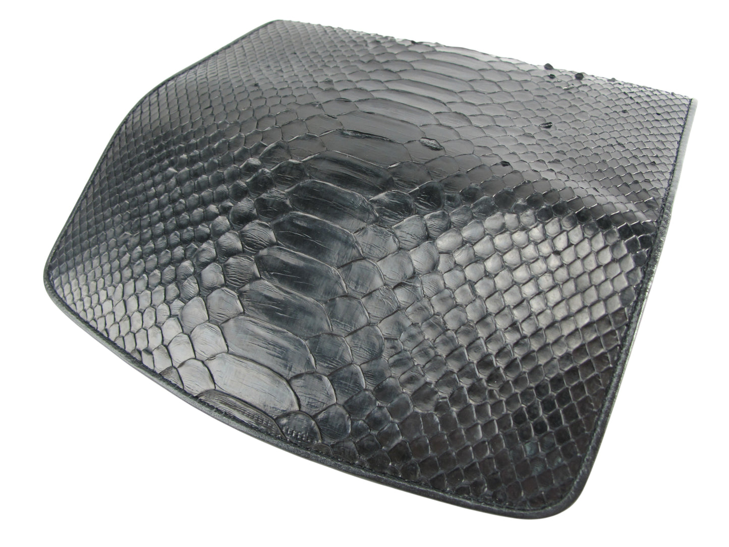 Genuine Python Snake Belly Skin Leather Women's Trifold Clutch Wallet Purse