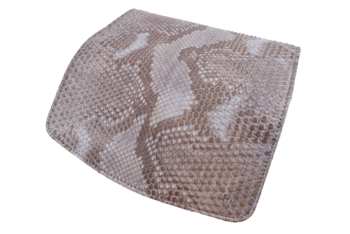 Genuine Reticulated Python Snake Skin Leather Women's Trifold Clutch Wallet Purse