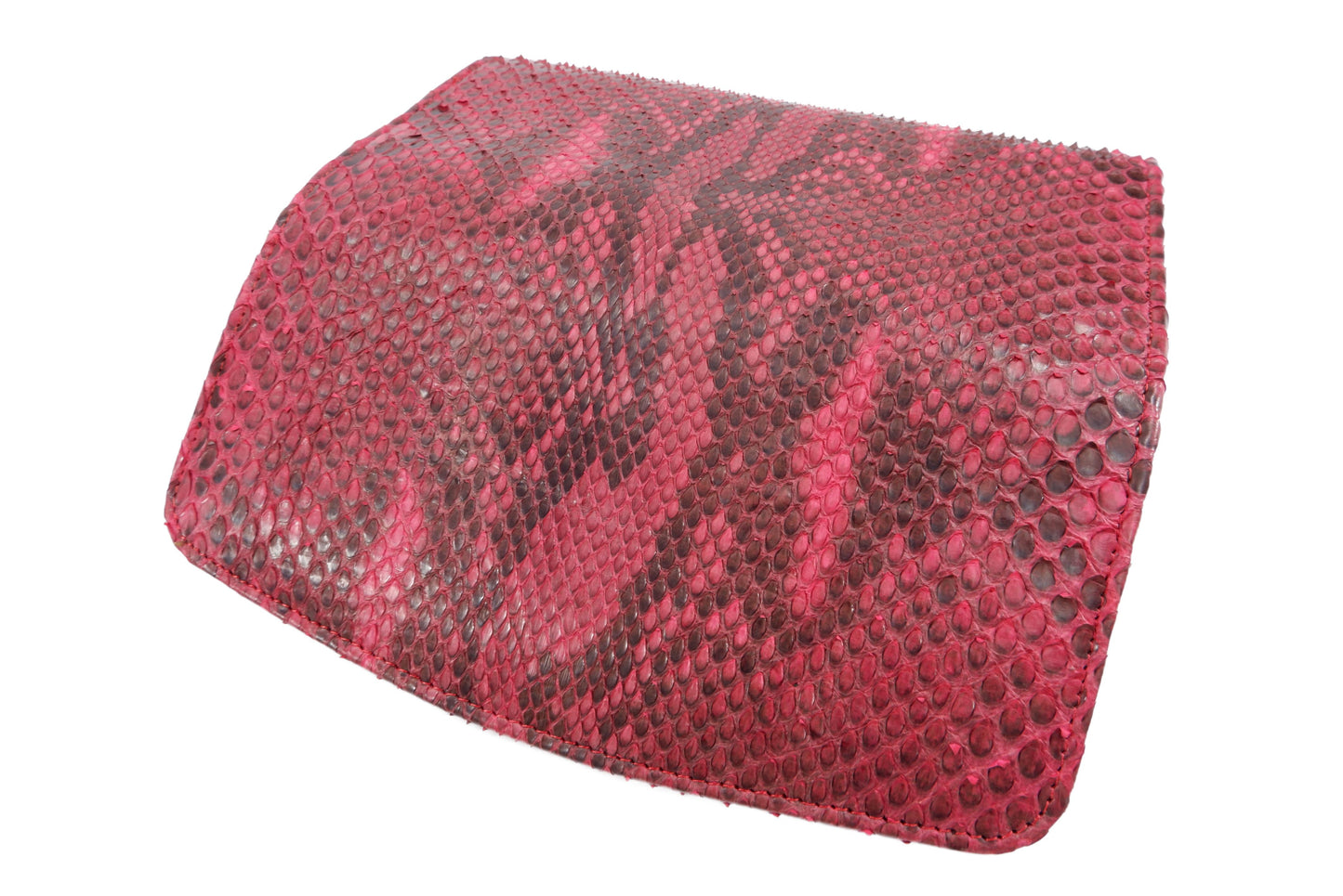 Genuine Reticulated Python Snake Skin Leather Women's Trifold Clutch Wallet Purse