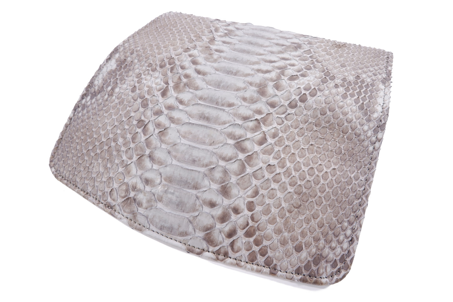 Genuine Python Snake Belly Skin Leather Women's Trifold Clutch Wallet Purse