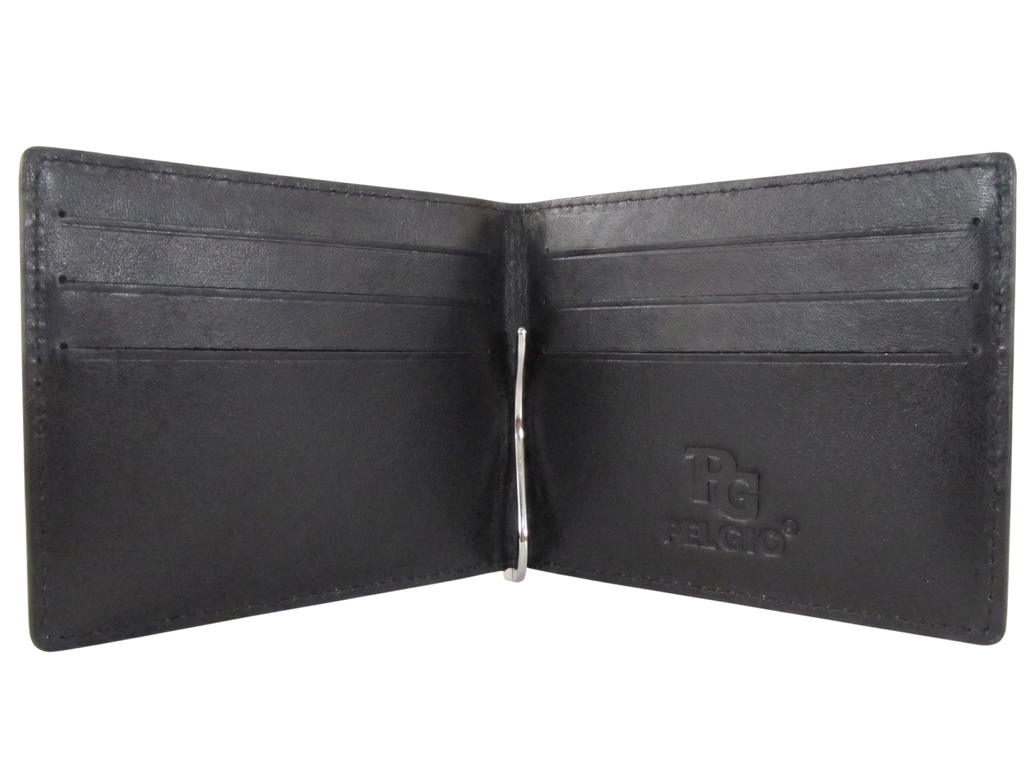 Genuine Burmese Python Skin Leather Money Clip Slim Bifold Men's Wallet