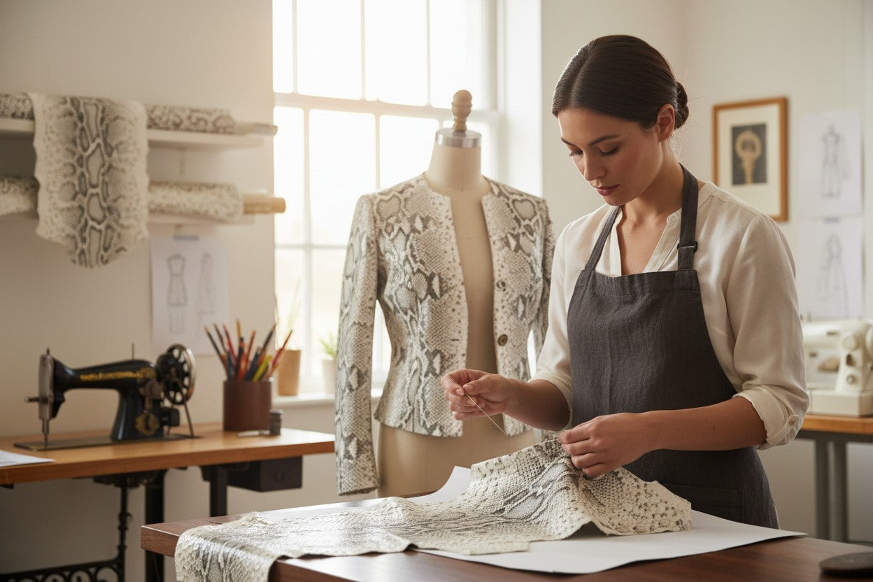 Genuine Burmese Python Skin Leather Hide Pelt Natural