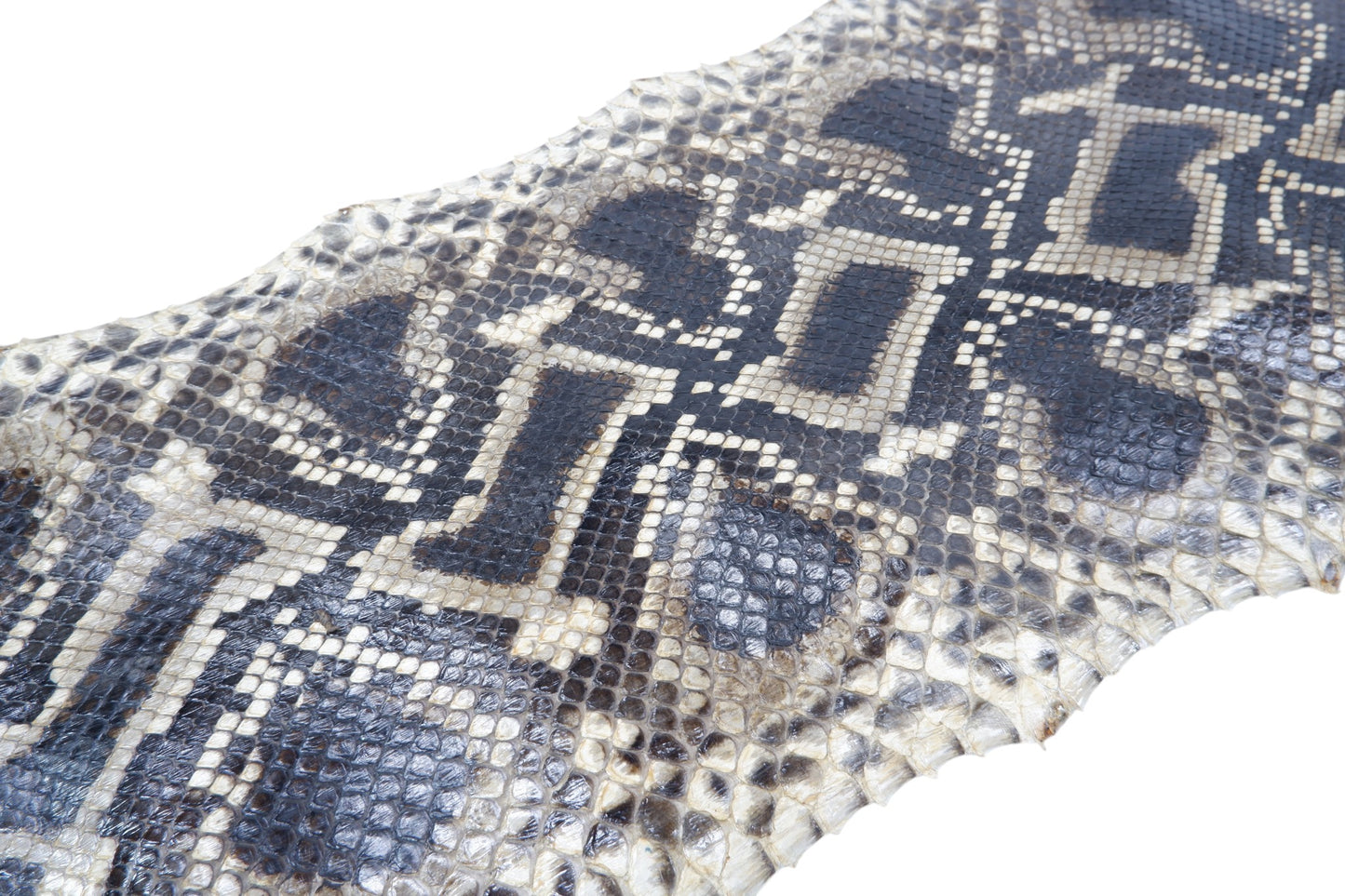 Genuine Reticulated Python Skin Leather Hide Pelt Caramel Brown