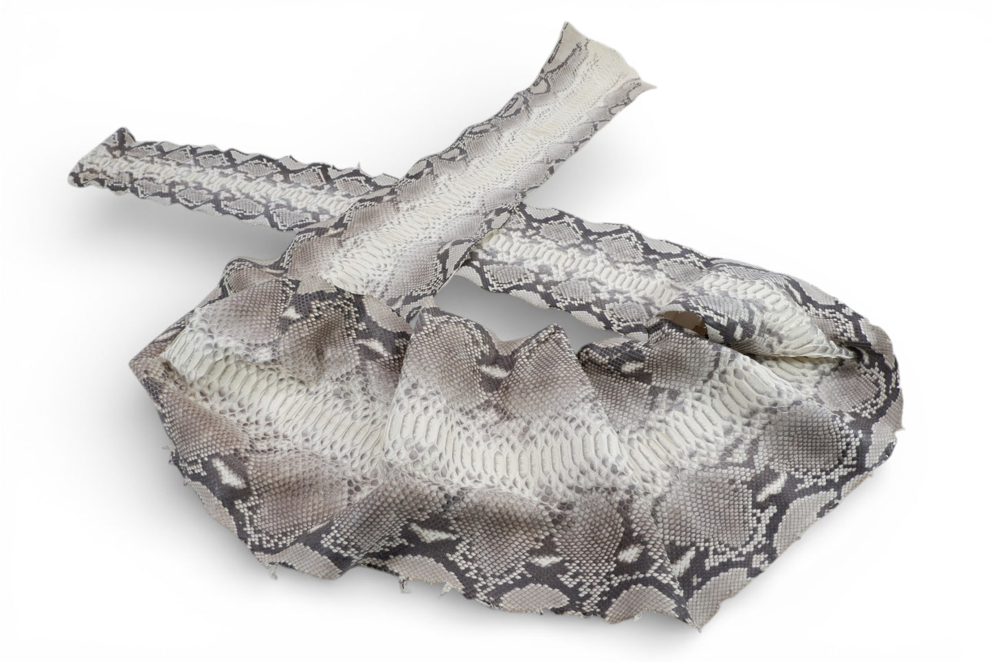 Genuine Reticulated Python Belly Skin Leather Hide Pelt Natural