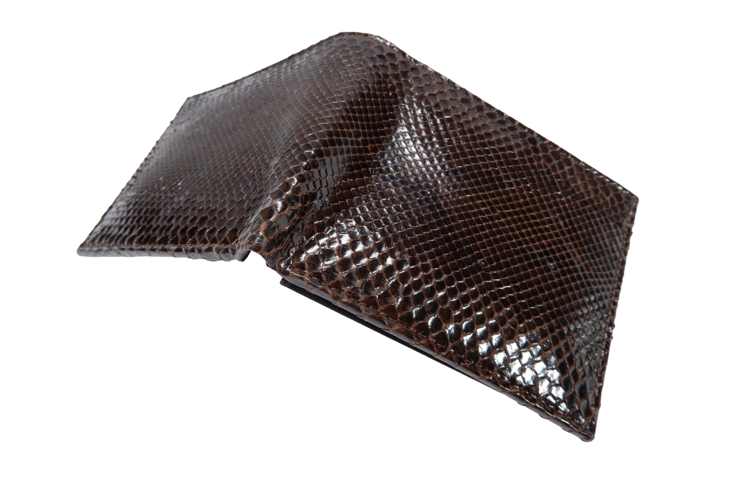 Genuine Reticulated Python Snake Skin Soft Bifold Wallet