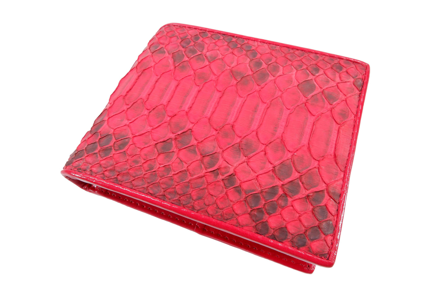 Genuine Python Belly Snake Skin Leather Soft Bifold Wallet