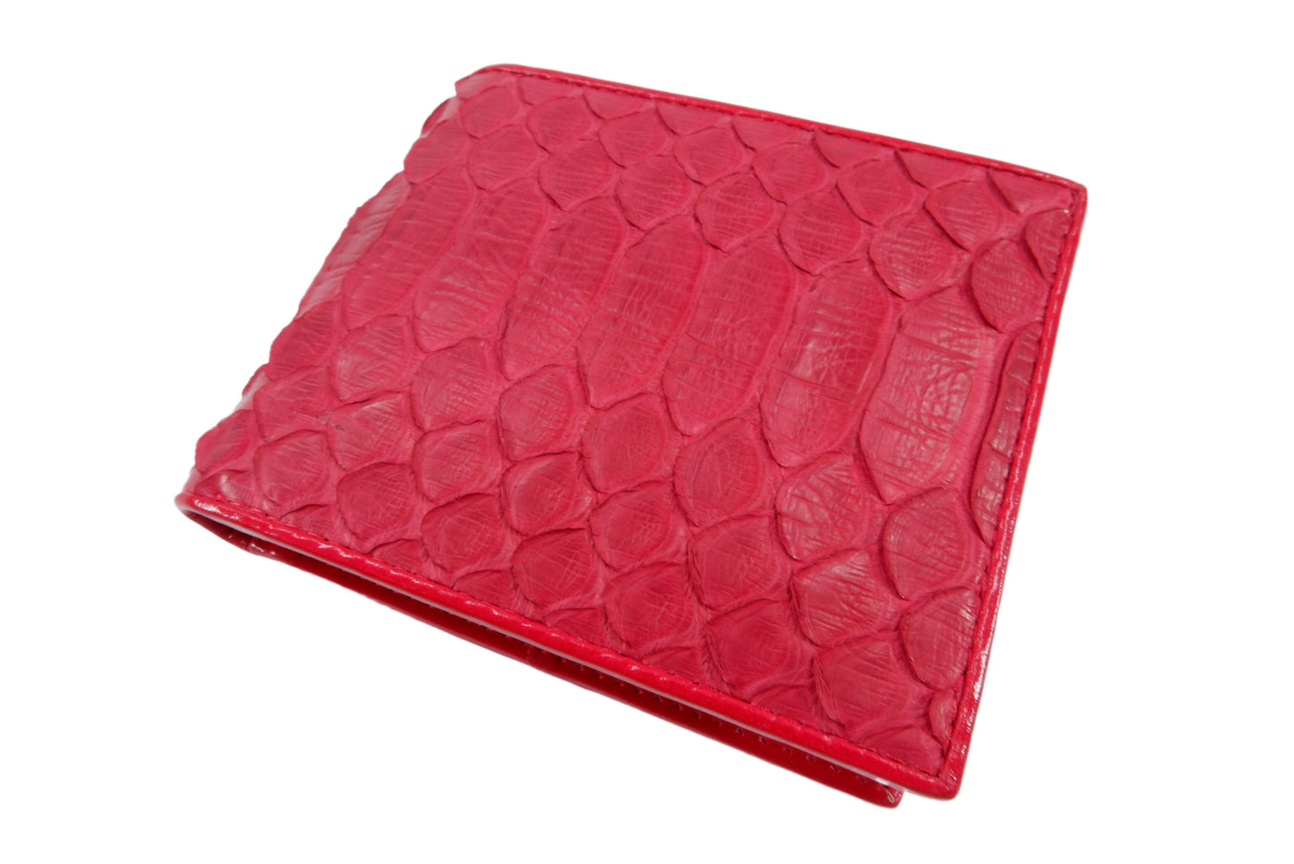 Genuine Python Belly Snake Skin Leather Soft Bifold Wallet
