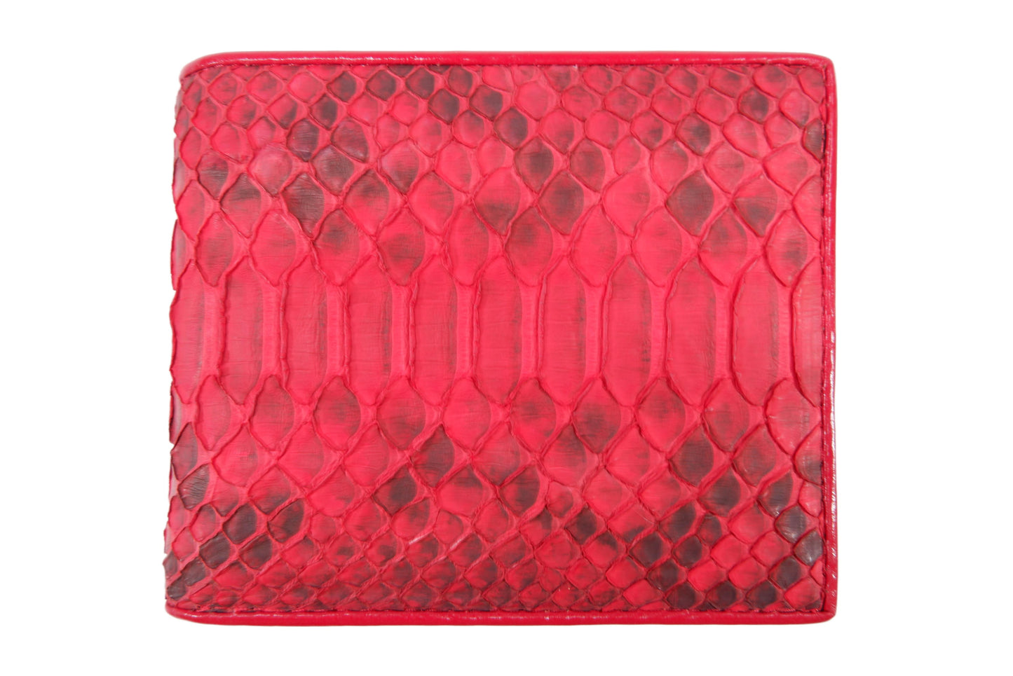 Genuine Python Belly Snake Skin Leather Soft Bifold Wallet