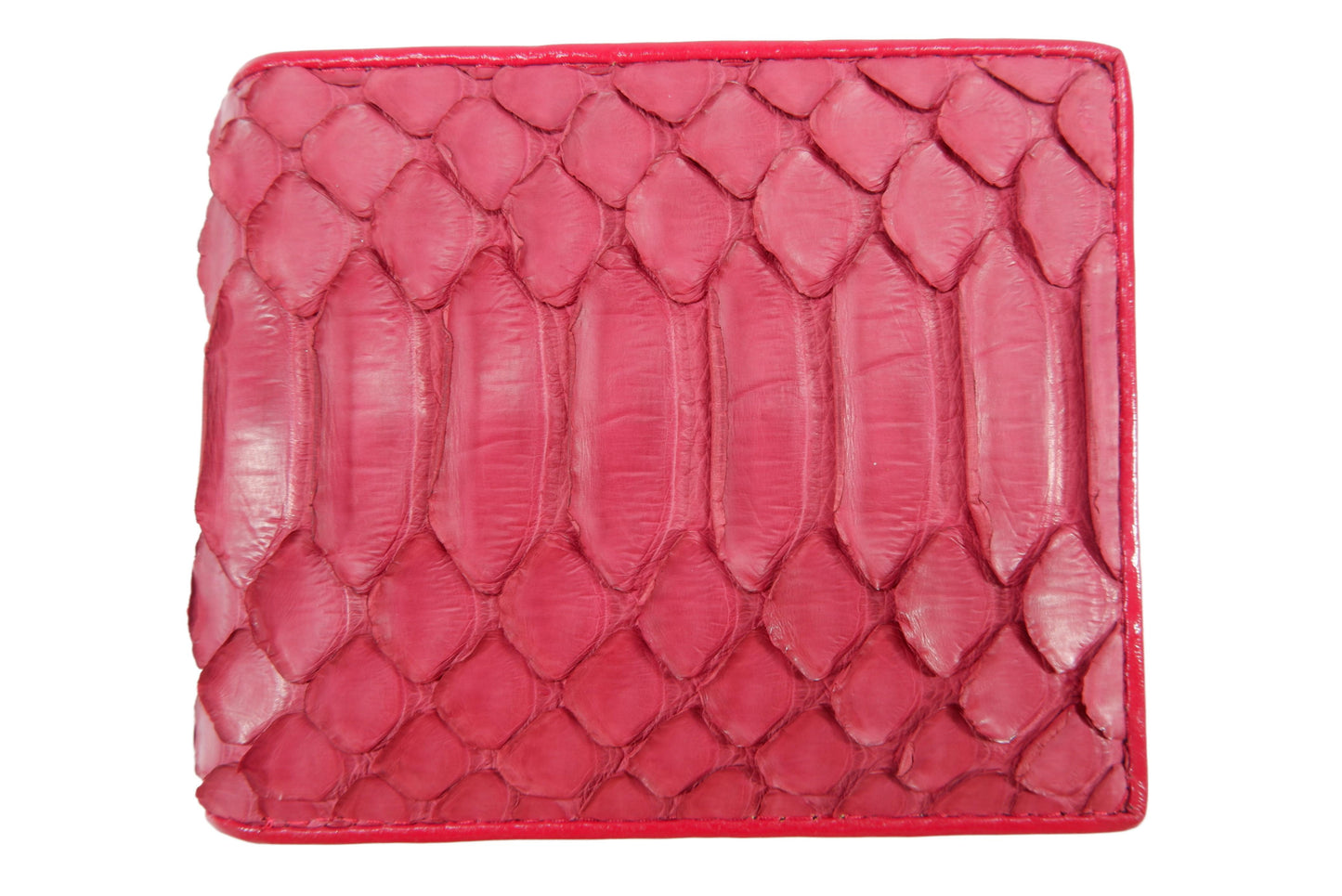 Genuine Python Belly Snake Skin Leather Soft Bifold Wallet