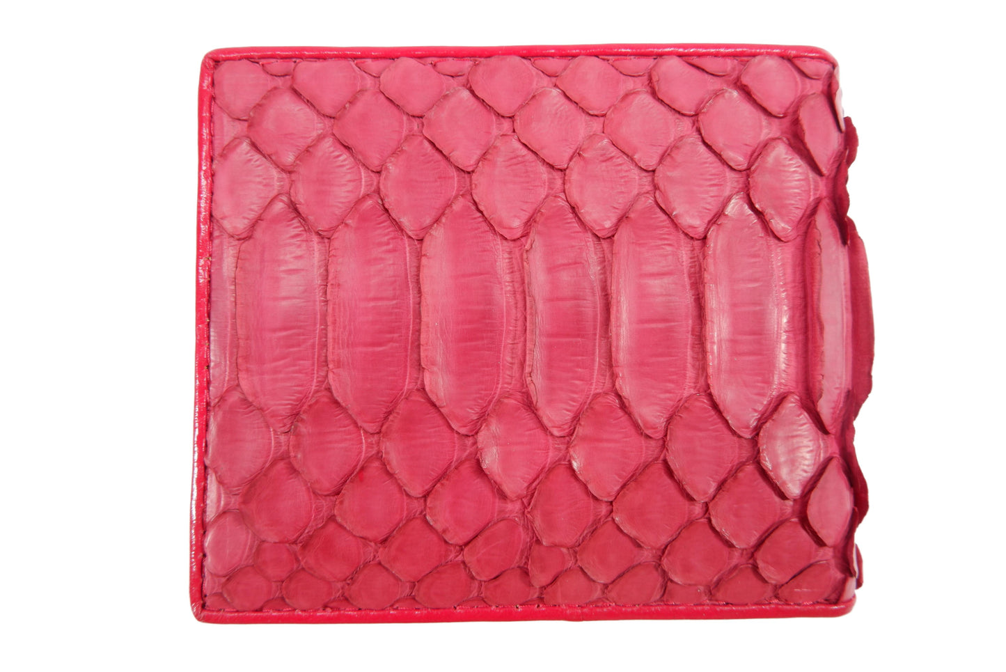 Genuine Python Belly Snake Skin Leather Soft Bifold Wallet
