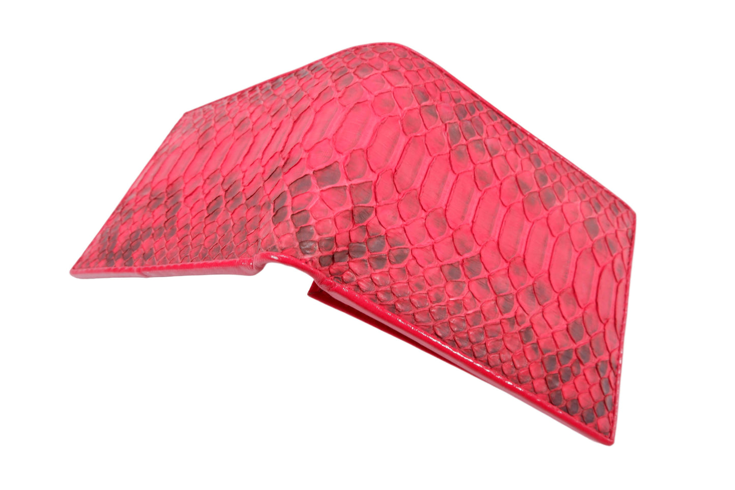 Genuine Python Belly Snake Skin Leather Soft Bifold Wallet