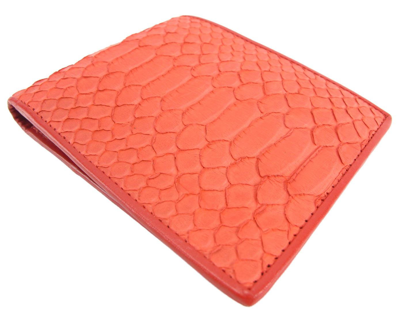 Genuine Python Belly Snake Skin Leather Soft Bifold Wallet