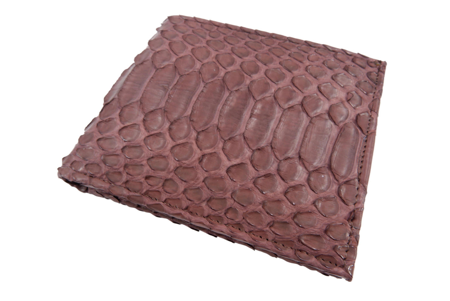 Genuine Python Belly Snake Skin Leather Soft Bifold Wallet