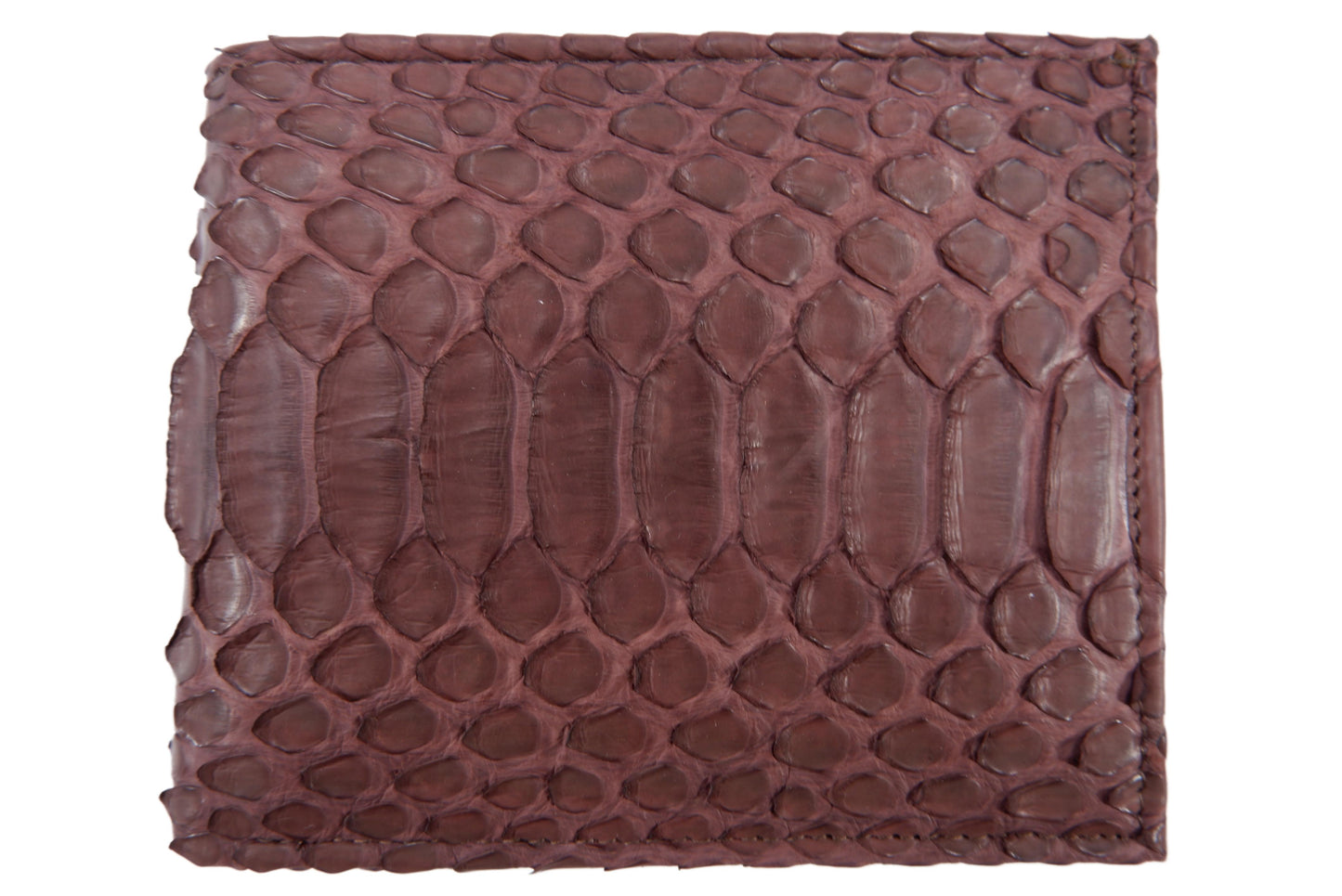 Genuine Python Belly Snake Skin Leather Soft Bifold Wallet