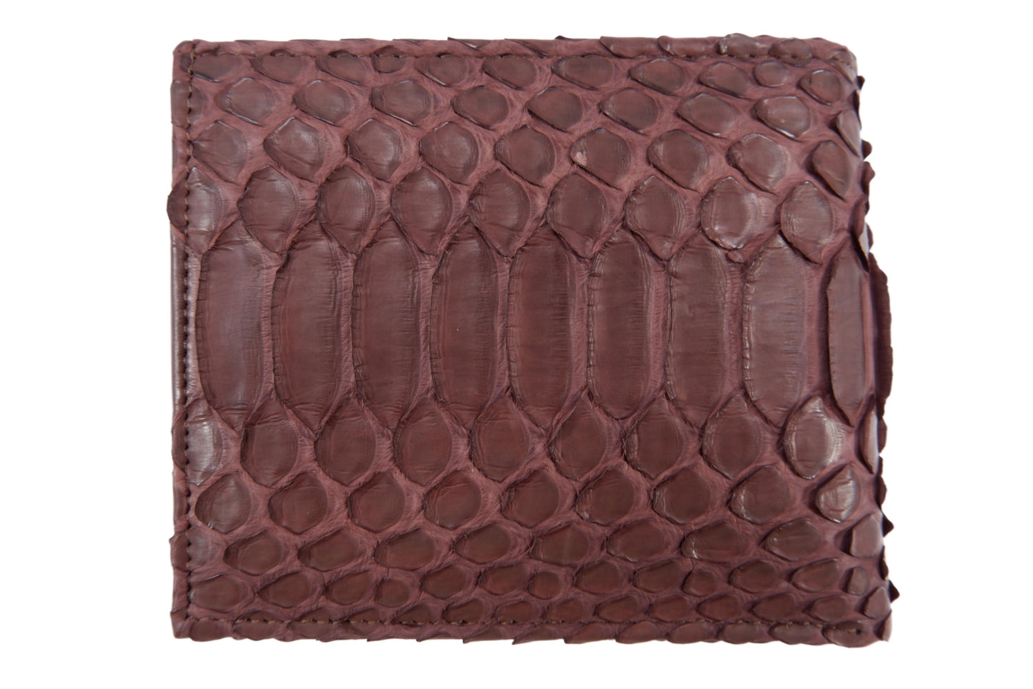 Genuine Python Belly Snake Skin Leather Soft Bifold Wallet