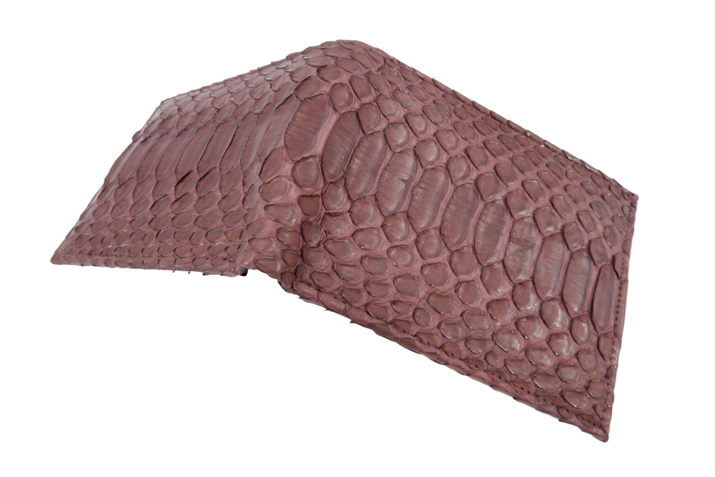 Genuine Python Belly Snake Skin Leather Soft Bifold Wallet