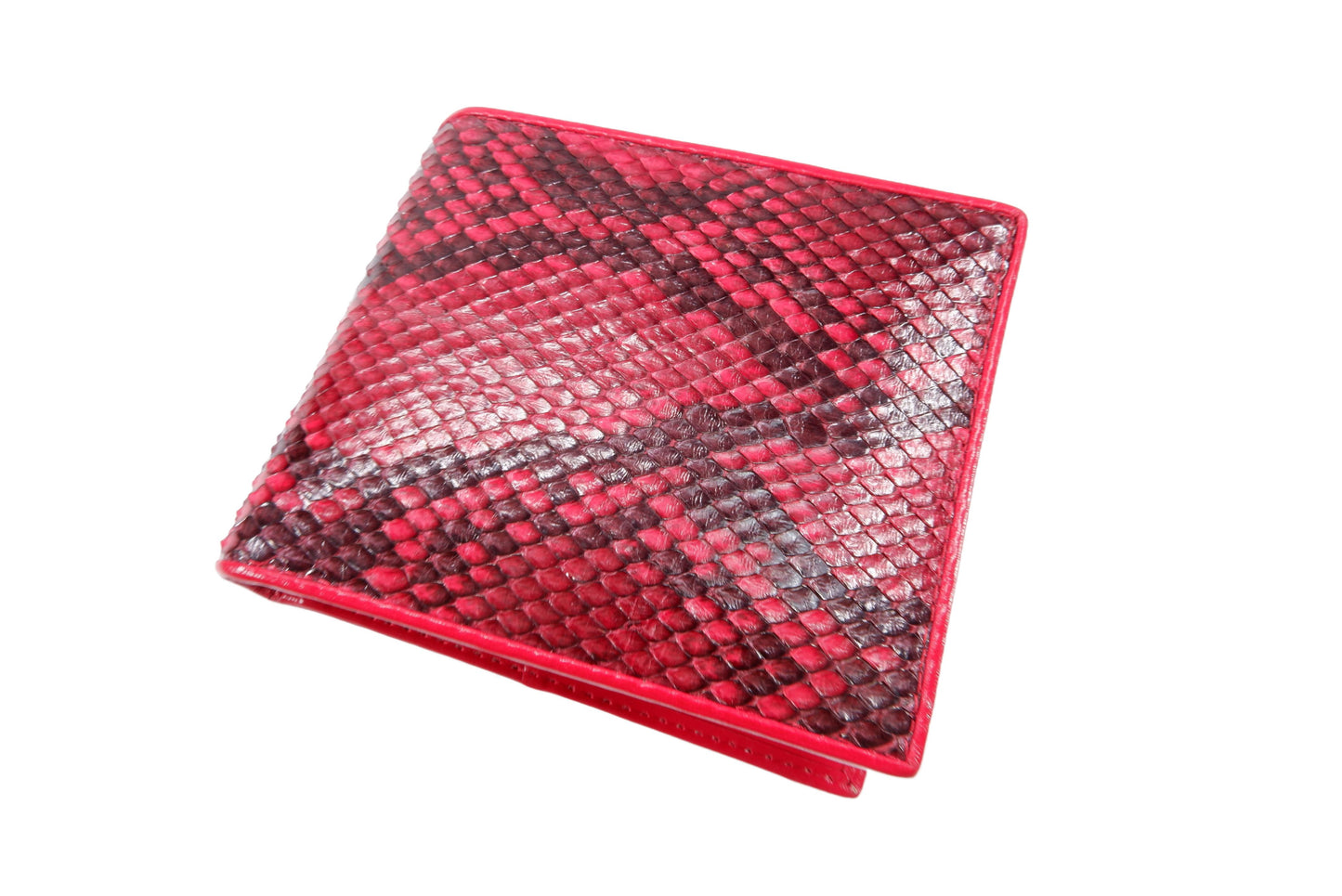 Genuine Reticulated Python Snake Skin Soft Bifold Wallet