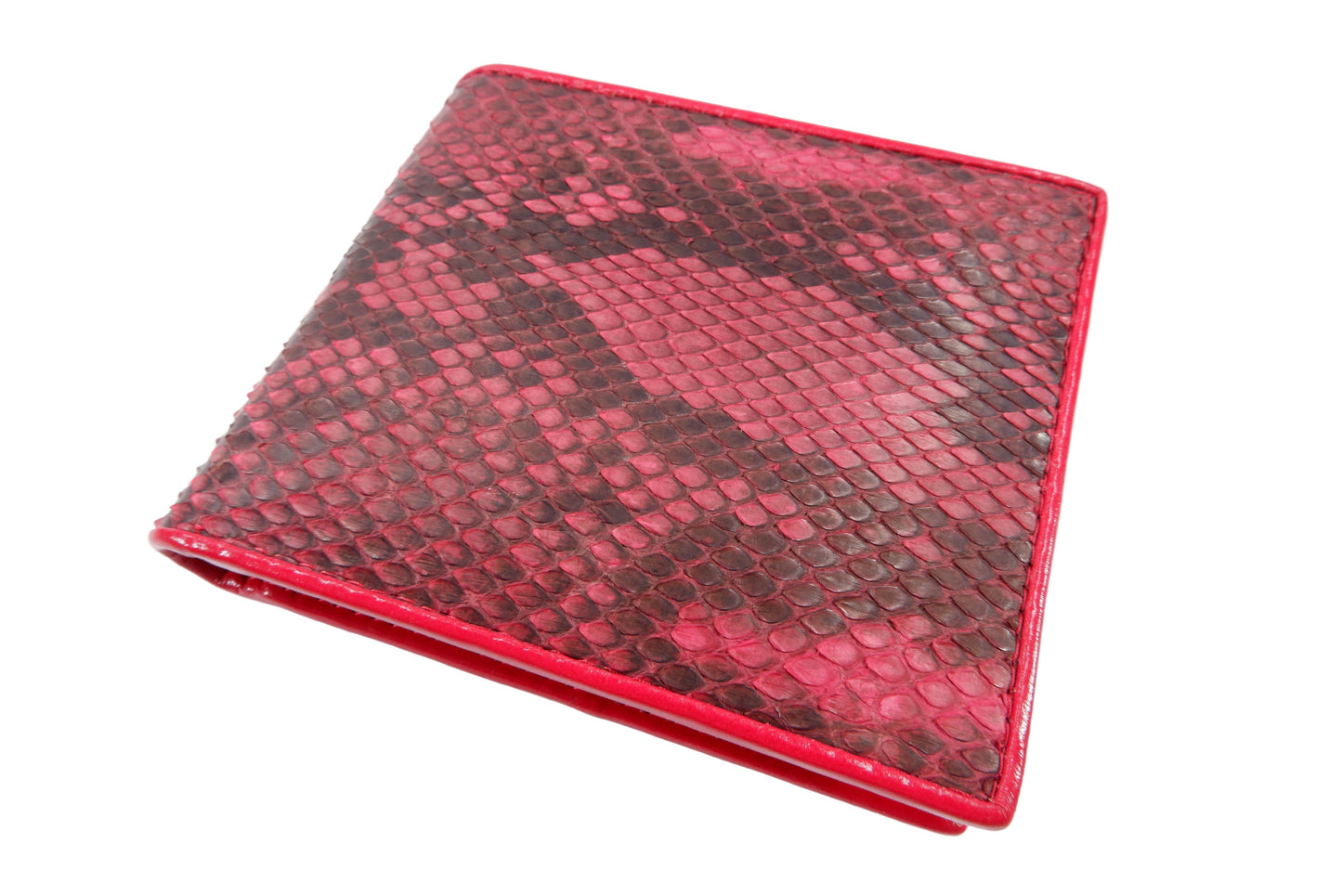 Genuine Reticulated Python Snake Skin Soft Bifold Wallet