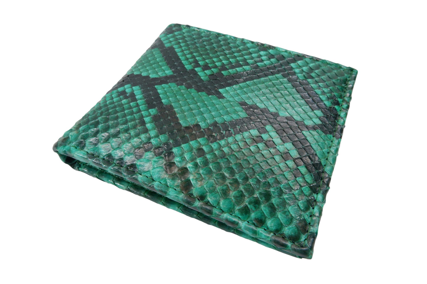 Genuine Reticulated Python Snake Skin Soft Bifold Wallet
