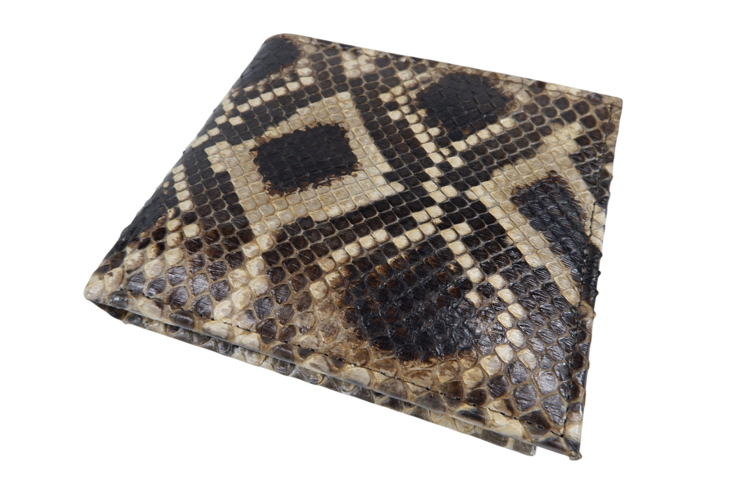 Genuine Reticulated Python Snake Skin Soft Bifold Wallet