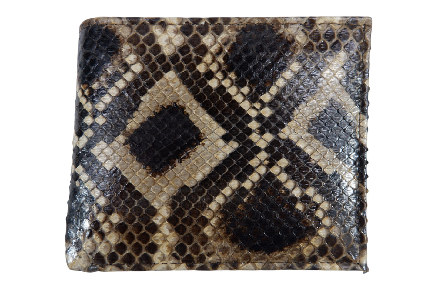 Genuine Reticulated Python Snake Skin Soft Bifold Wallet