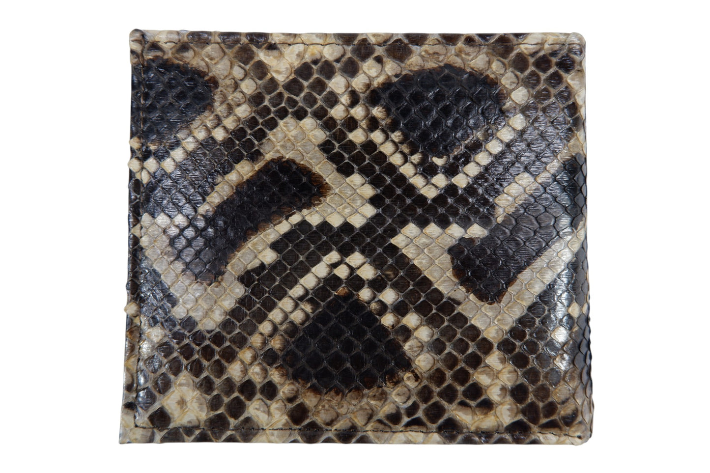 Genuine Reticulated Python Snake Skin Soft Bifold Wallet