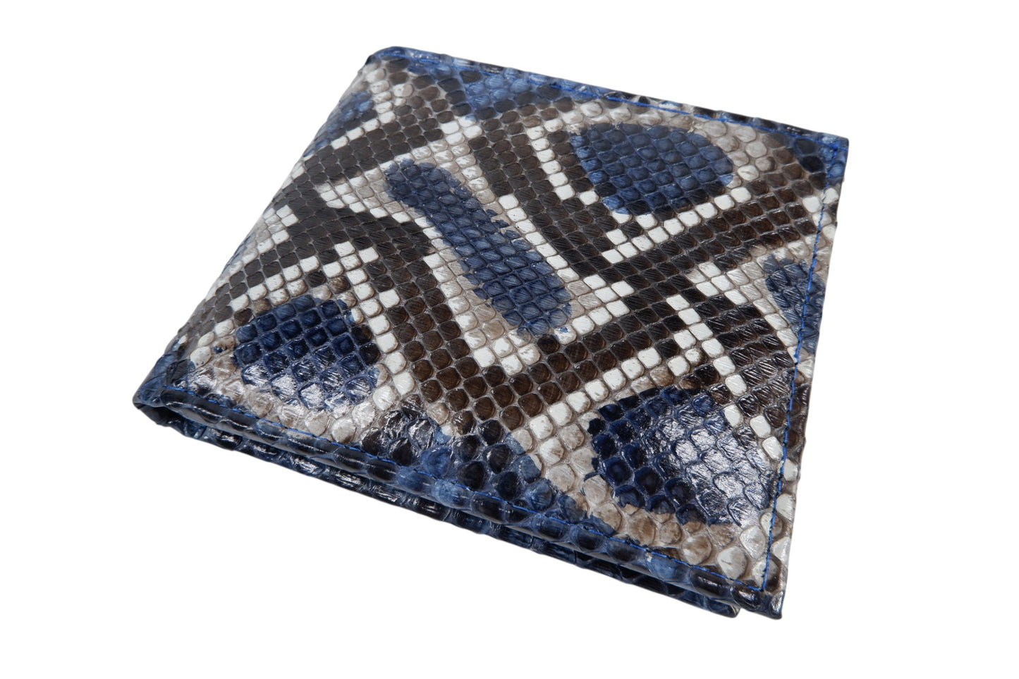 Genuine Reticulated Python Snake Skin Soft Bifold Wallet