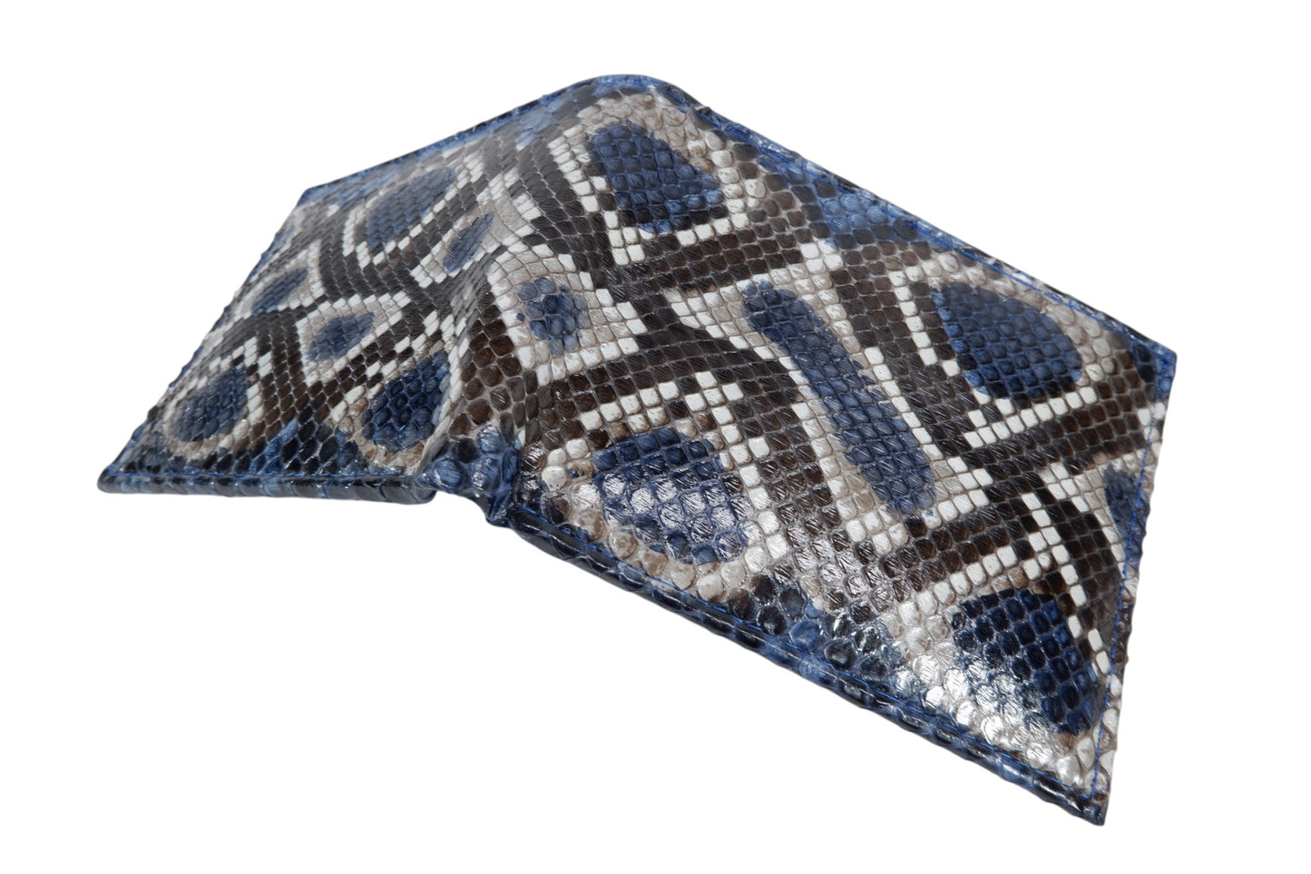 Genuine Reticulated Python Snake Skin Soft Bifold Wallet