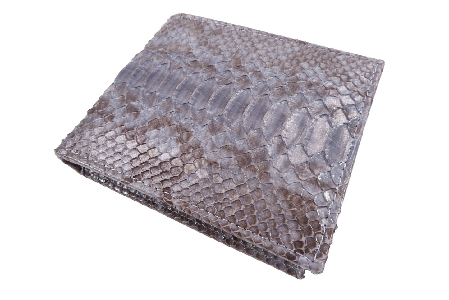 Genuine Python Belly Snake Skin Leather Soft Bifold Wallet