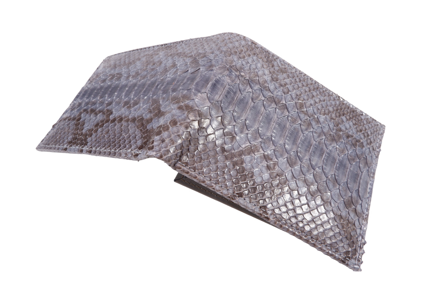 Genuine Python Belly Snake Skin Leather Soft Bifold Wallet