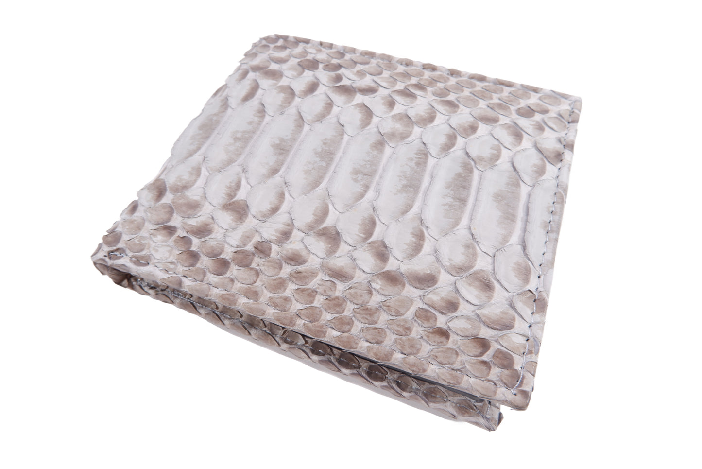 Genuine Python Belly Snake Skin Leather Soft Bifold Wallet