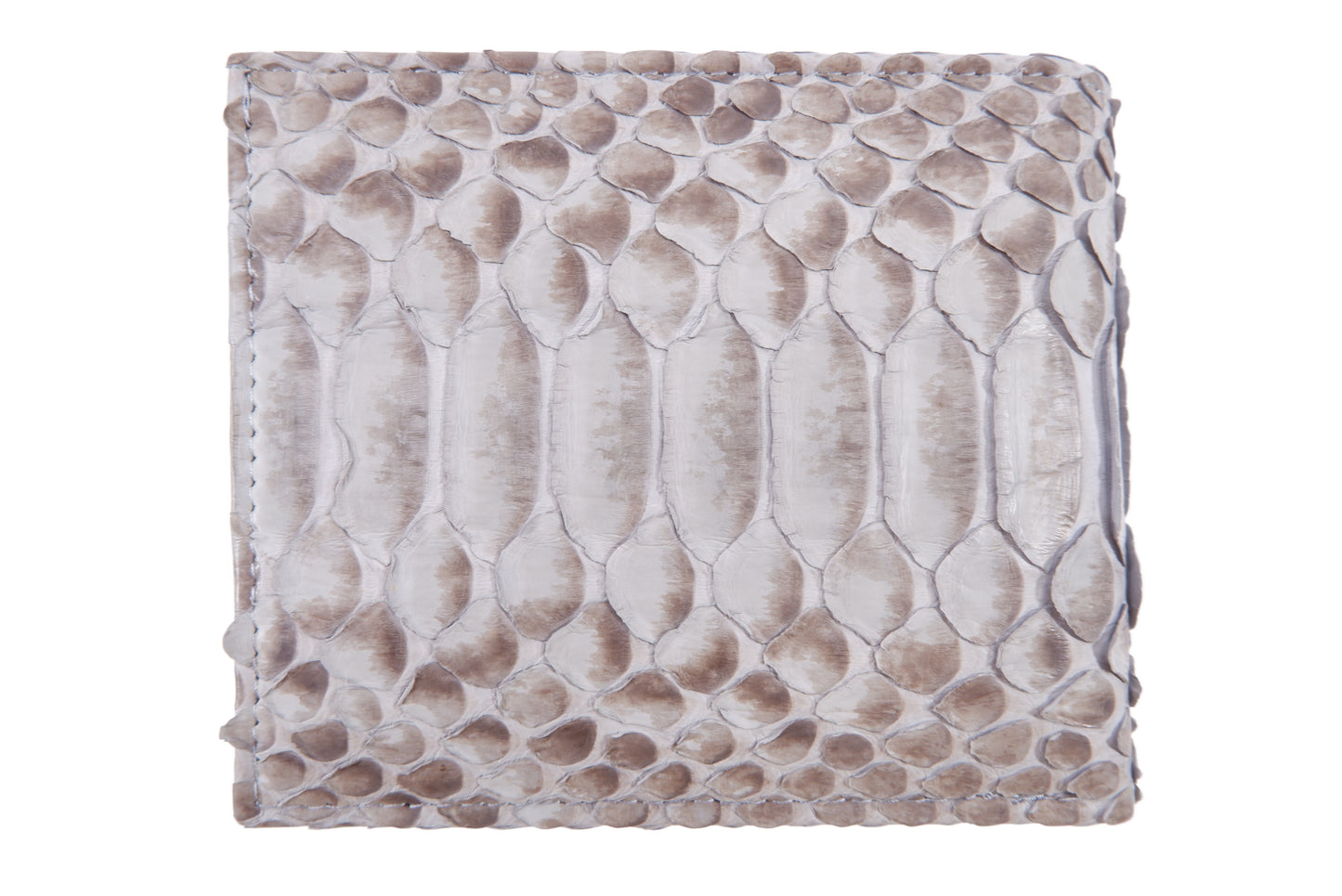 Genuine Python Belly Snake Skin Leather Soft Bifold Wallet