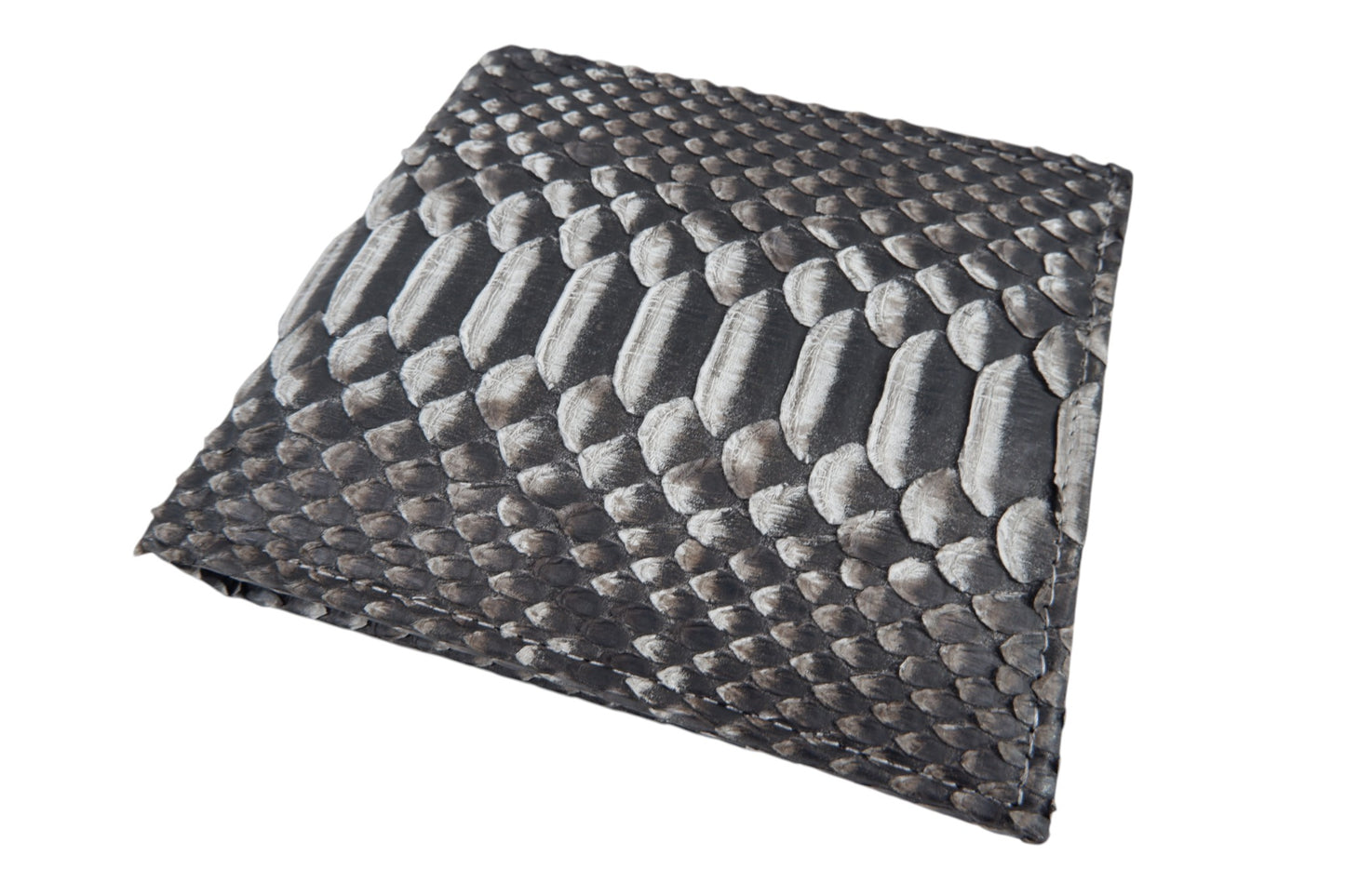 Genuine Python Belly Snake Skin Leather Soft Bifold Wallet