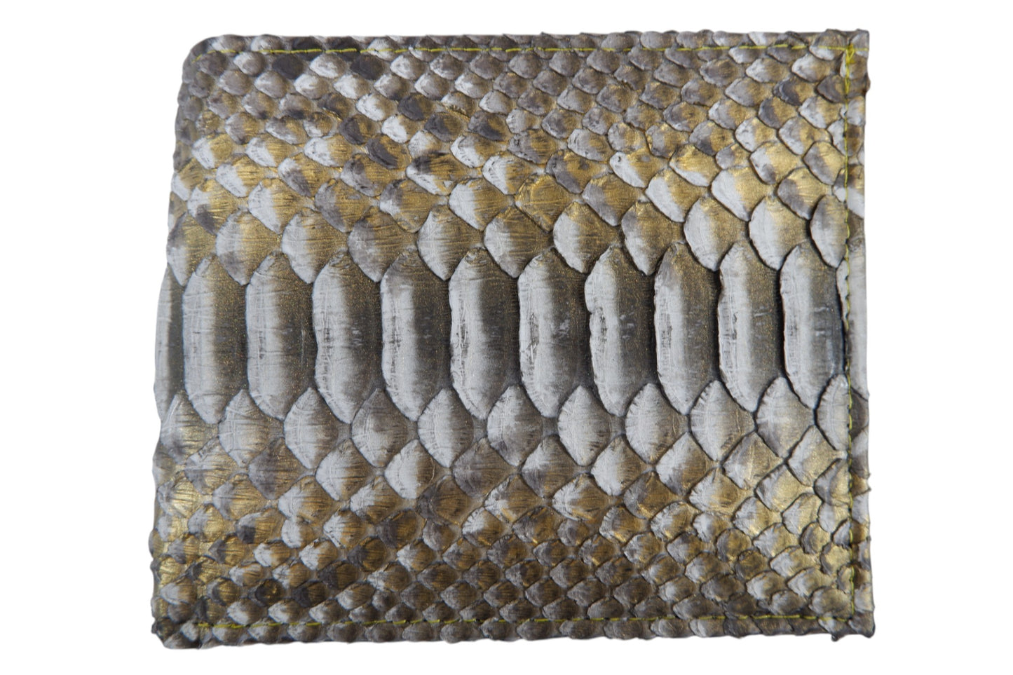 Genuine Python Belly Snake Skin Leather Soft Bifold Wallet