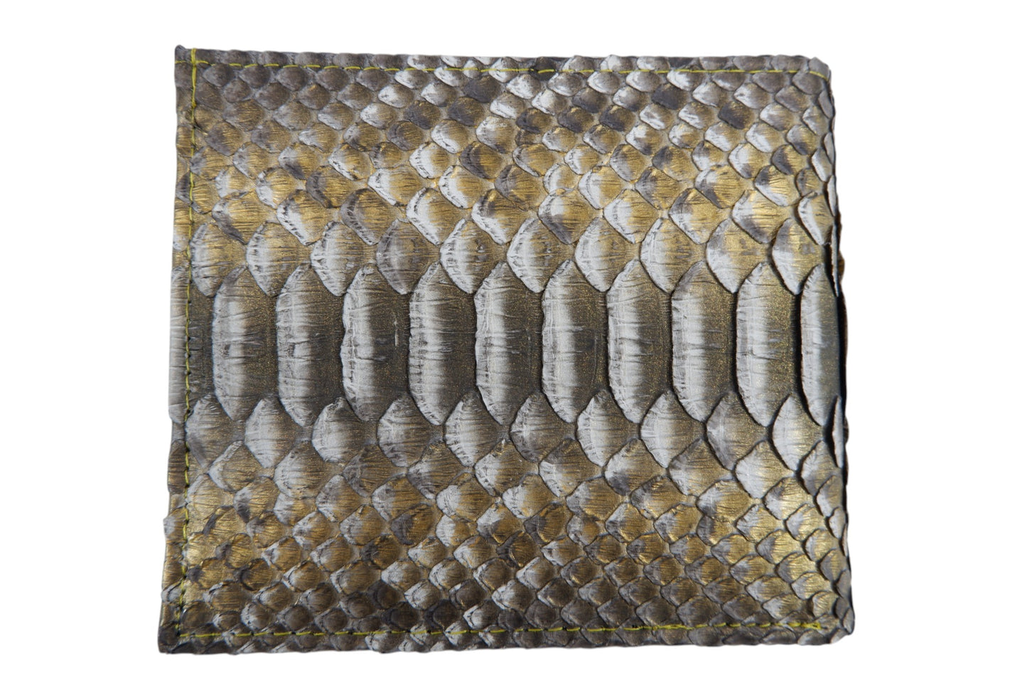 Genuine Python Belly Snake Skin Leather Soft Bifold Wallet