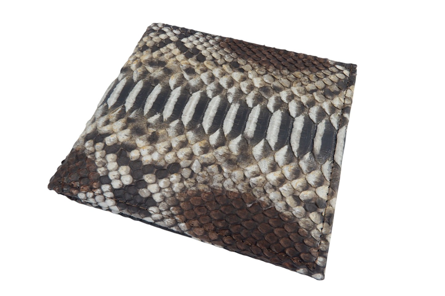 Genuine Python Belly Snake Skin Leather Soft Bifold Wallet