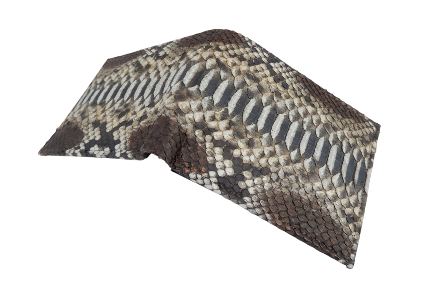 Genuine Python Belly Snake Skin Leather Soft Bifold Wallet