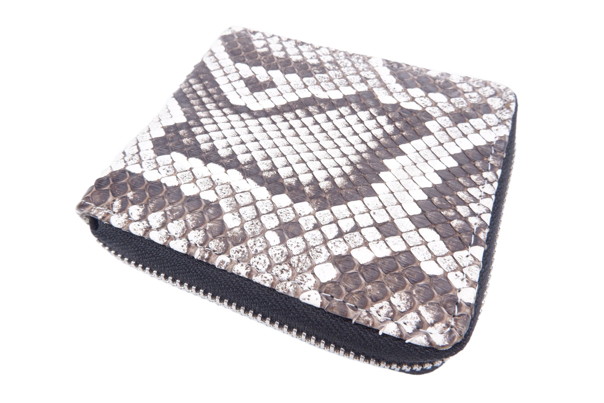 Genuine Burmese Python Skin Leather Zip Around Bifold Wallet – PELGIO