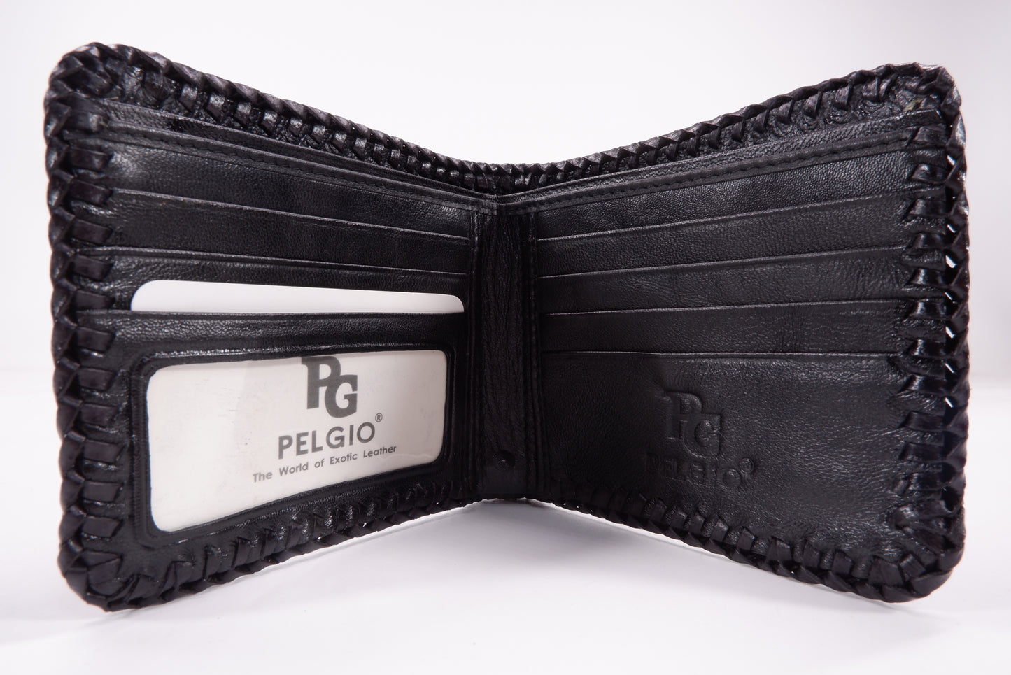 Genuine Shark Skin Leather Handmade Bifold Wallet